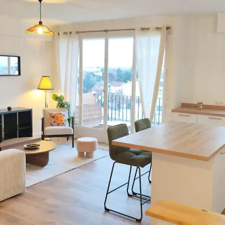 Cosy Mélodie 2ch - Parc Expositions Avec Balcon&parking Apartamento